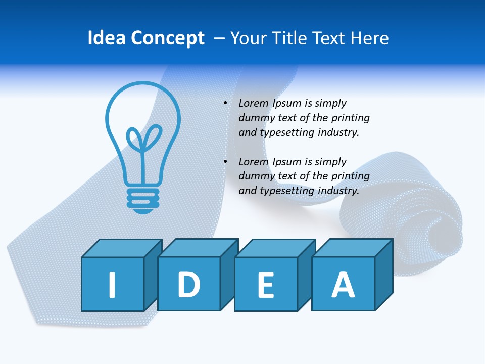 Stripy Elastic Clothes PowerPoint Template