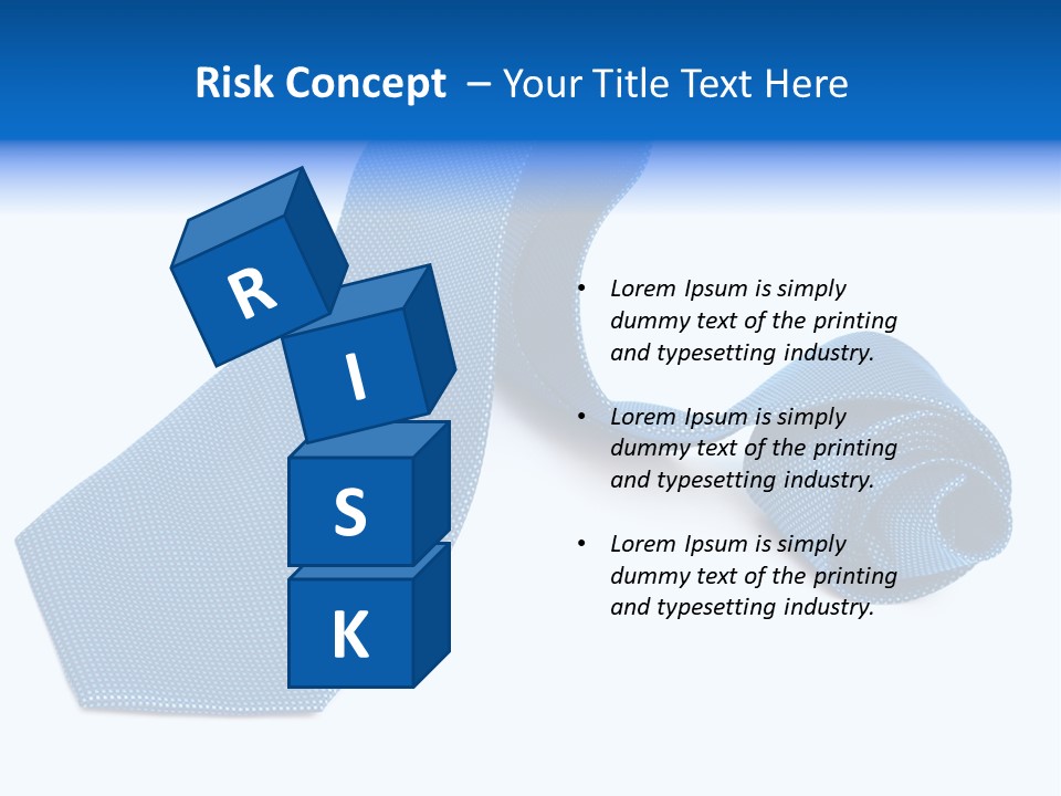 Stripy Elastic Clothes PowerPoint Template