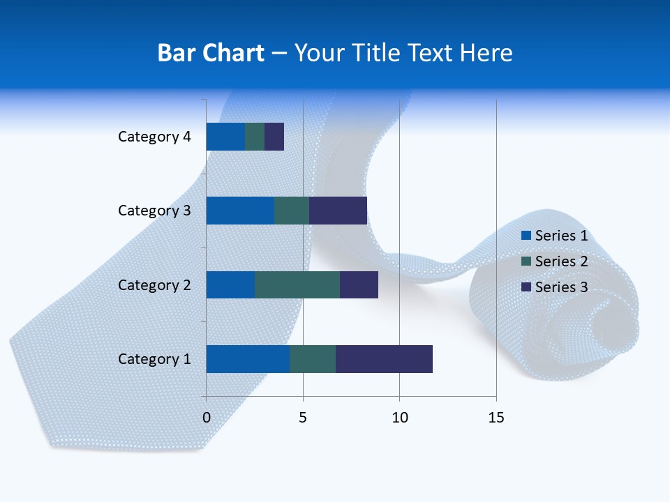 Stripy Elastic Clothes PowerPoint Template