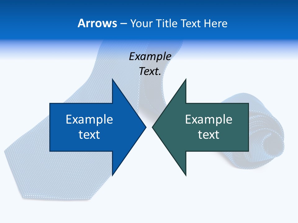 Stripy Elastic Clothes PowerPoint Template