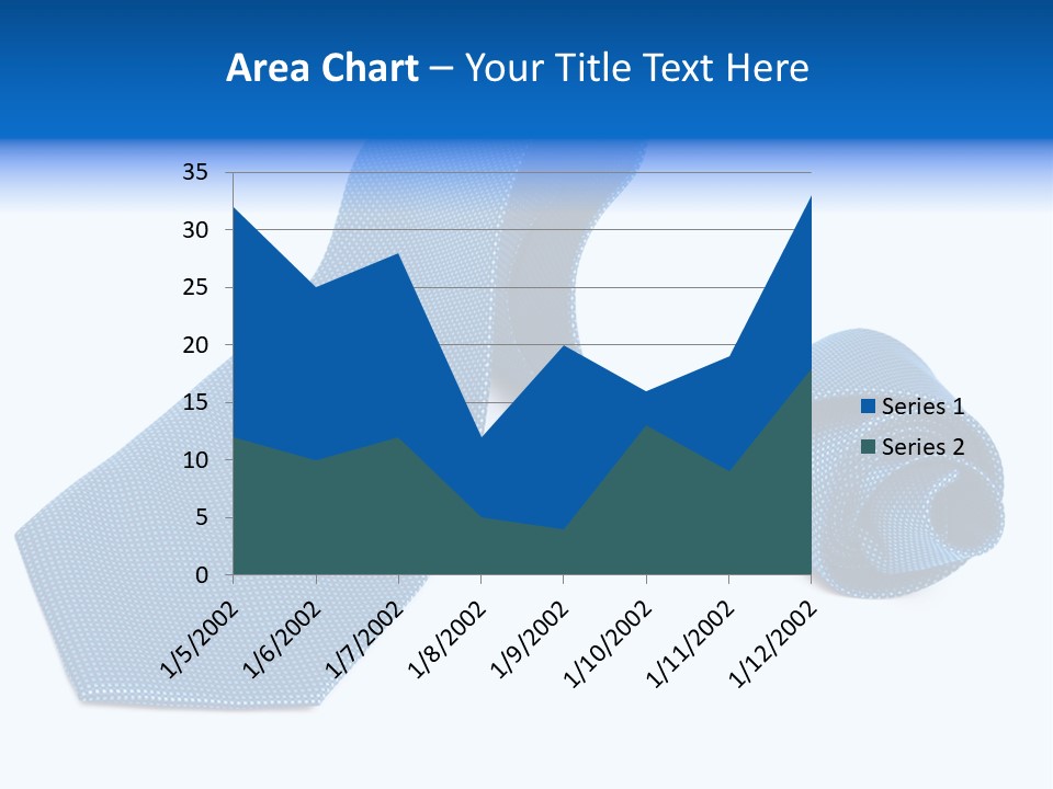 Stripy Elastic Clothes PowerPoint Template