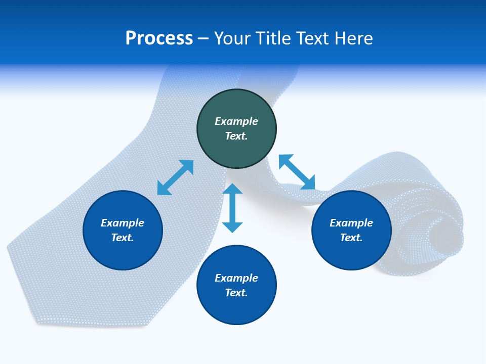 Stripy Elastic Clothes PowerPoint Template