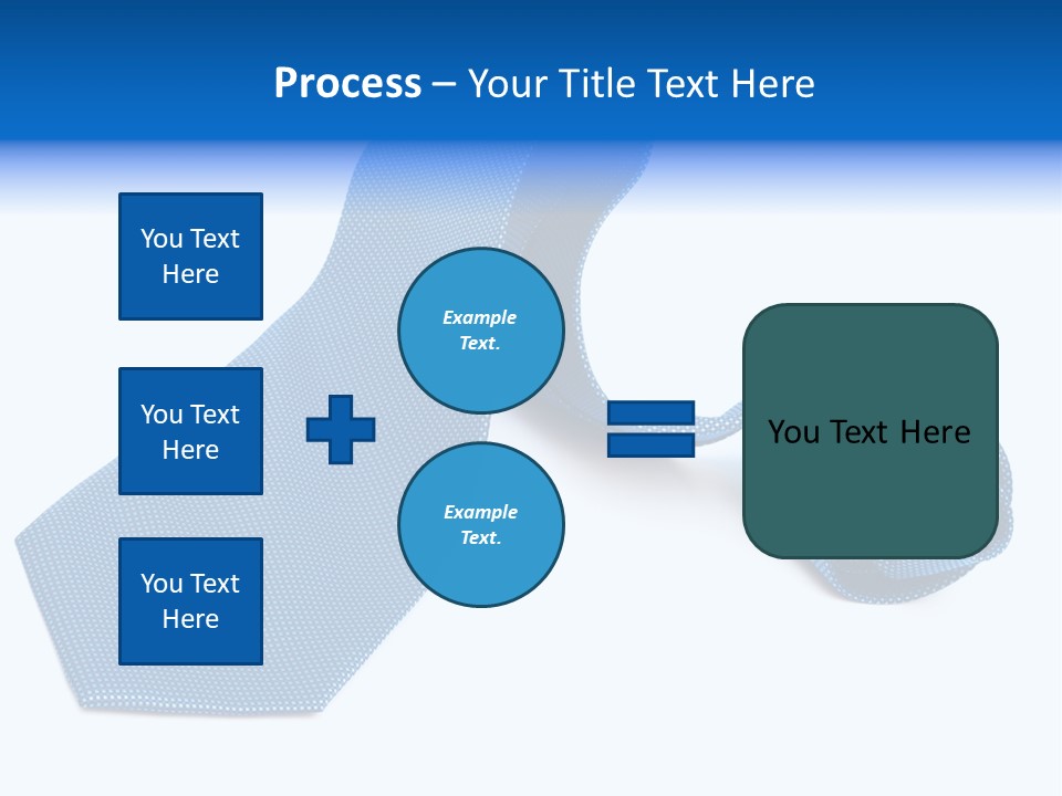 Stripy Elastic Clothes PowerPoint Template