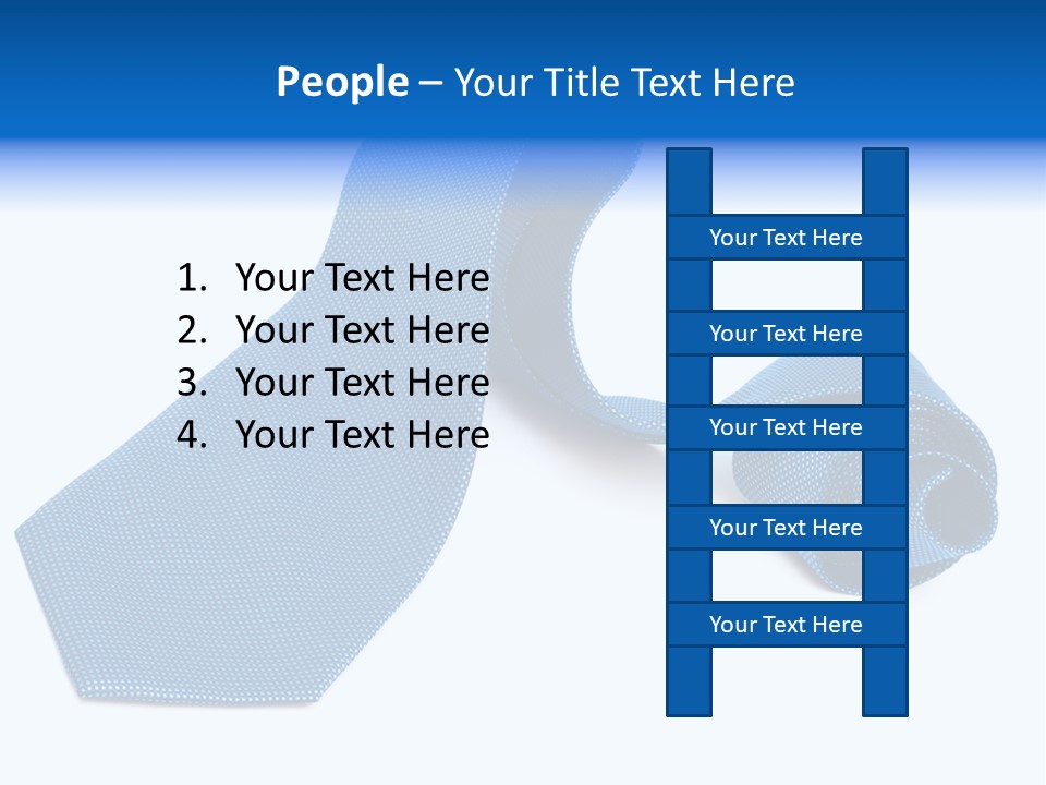 Stripy Elastic Clothes PowerPoint Template