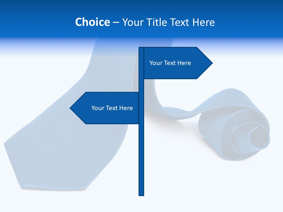 Stripy Elastic Clothes PowerPoint Template