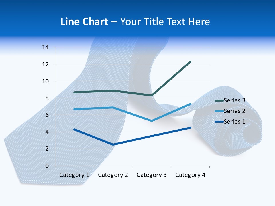 Stripy Elastic Clothes PowerPoint Template