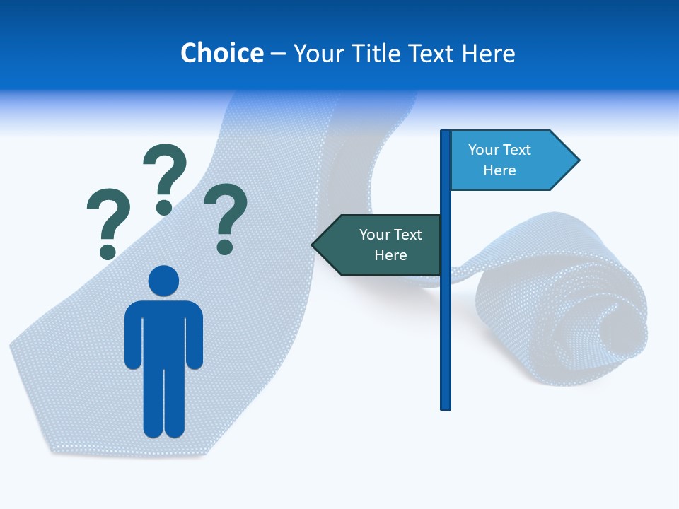 Stripy Elastic Clothes PowerPoint Template