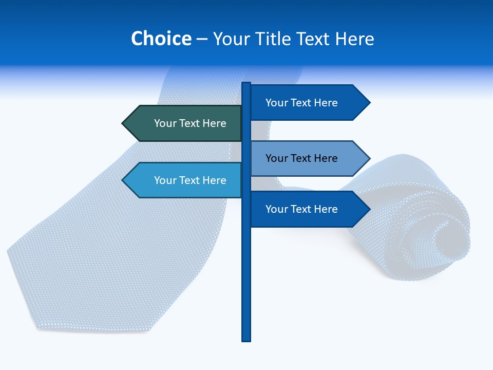Stripy Elastic Clothes PowerPoint Template