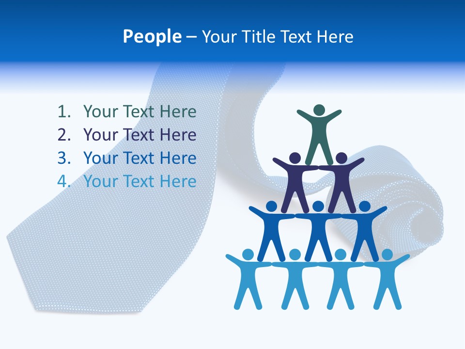 Stripy Elastic Clothes PowerPoint Template