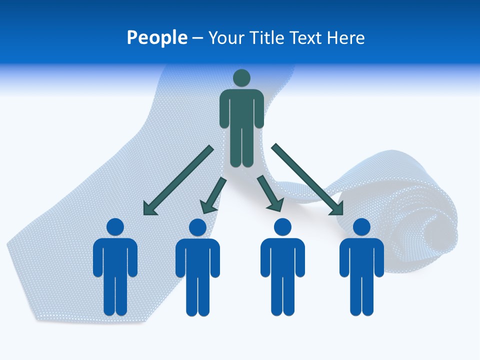 Stripy Elastic Clothes PowerPoint Template