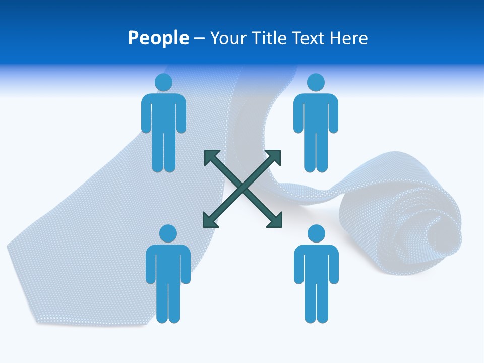 Stripy Elastic Clothes PowerPoint Template