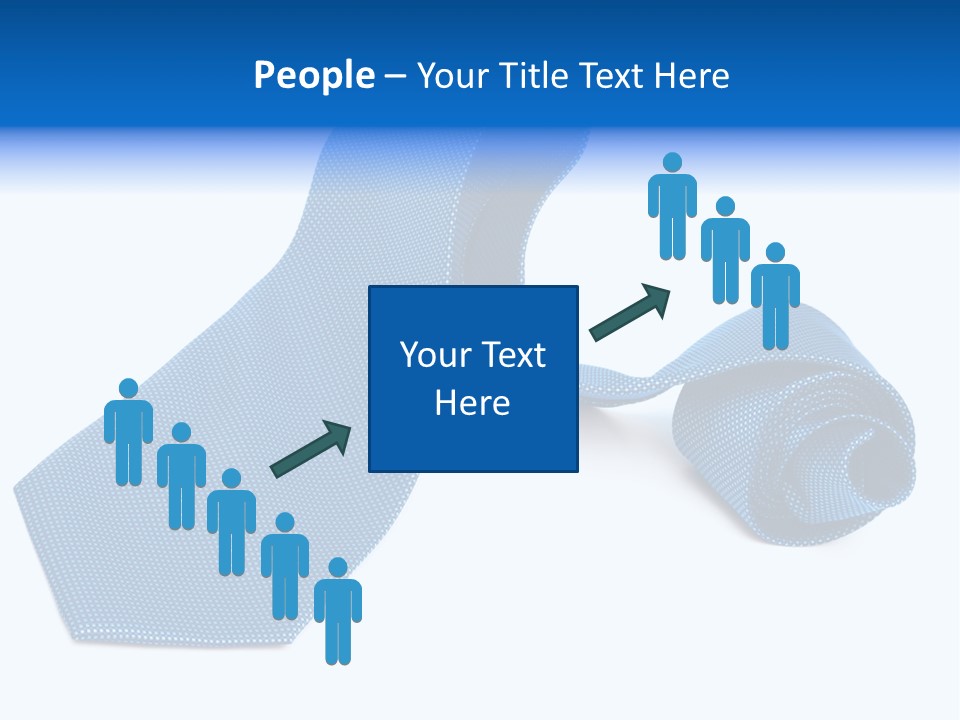 Stripy Elastic Clothes PowerPoint Template