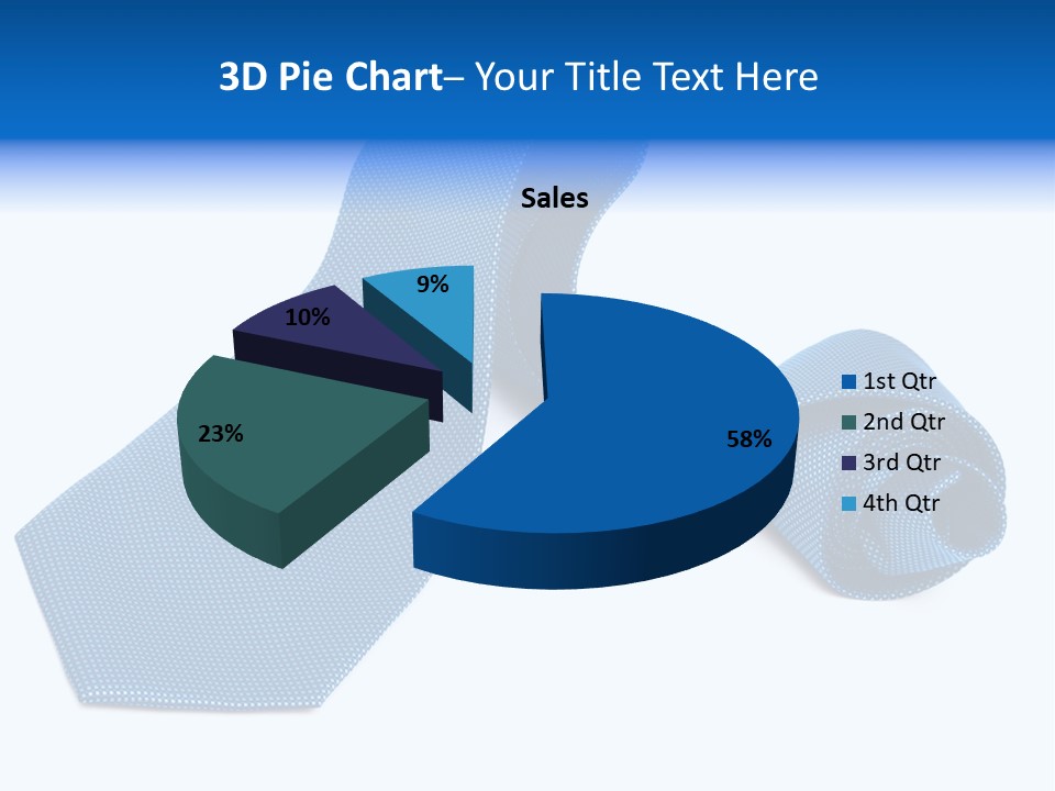 Stripy Elastic Clothes PowerPoint Template