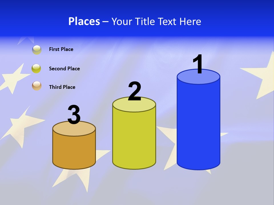 Cloud Textile Flag PowerPoint Template