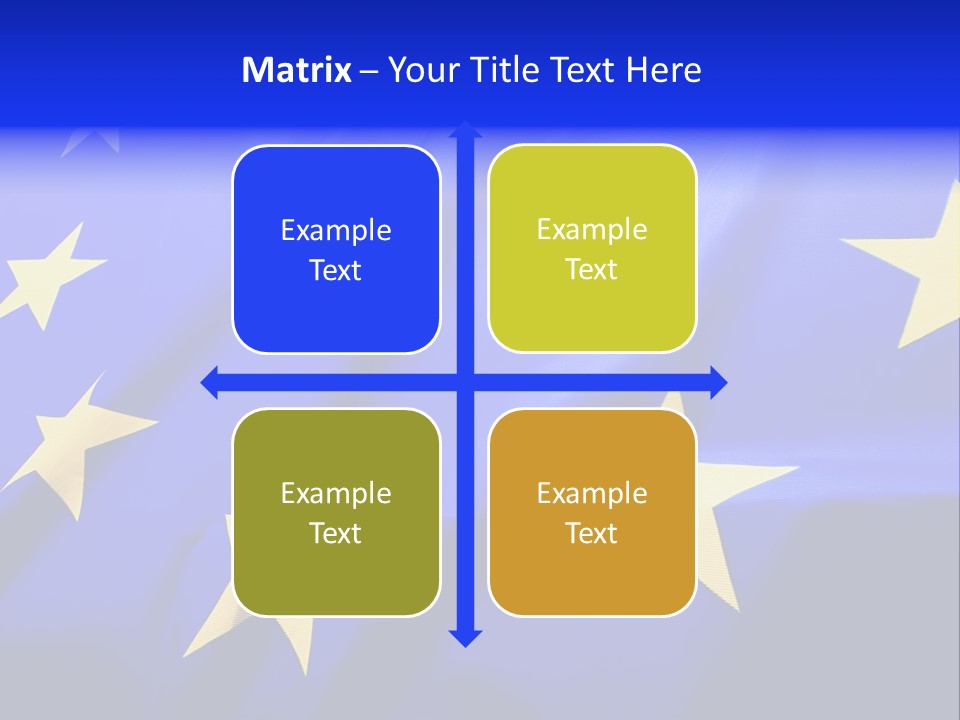 Cloud Textile Flag PowerPoint Template