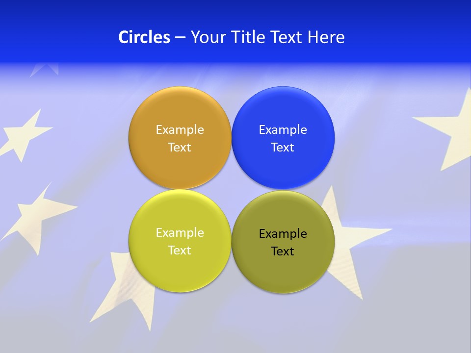 Cloud Textile Flag PowerPoint Template