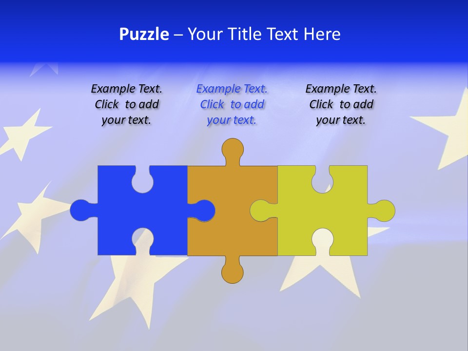 Cloud Textile Flag PowerPoint Template