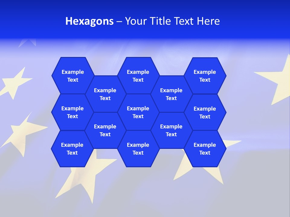 Cloud Textile Flag PowerPoint Template