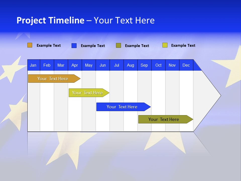 Cloud Textile Flag PowerPoint Template