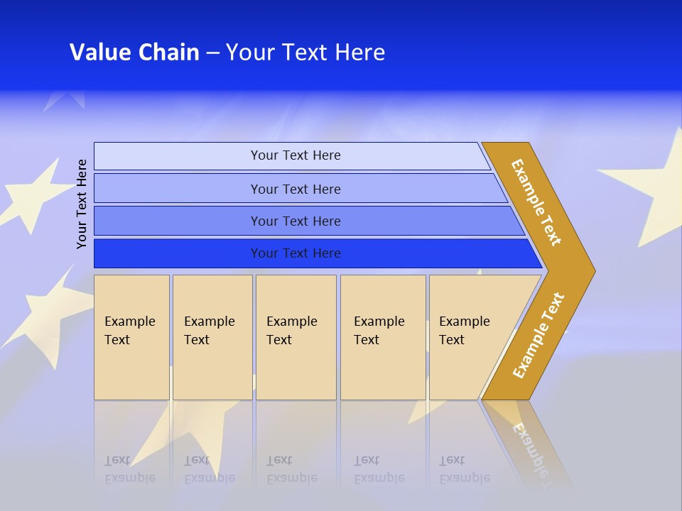 Cloud Textile Flag PowerPoint Template