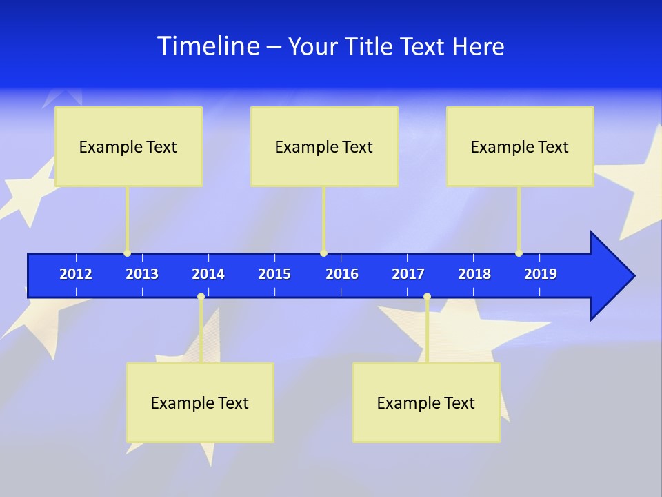 Cloud Textile Flag PowerPoint Template
