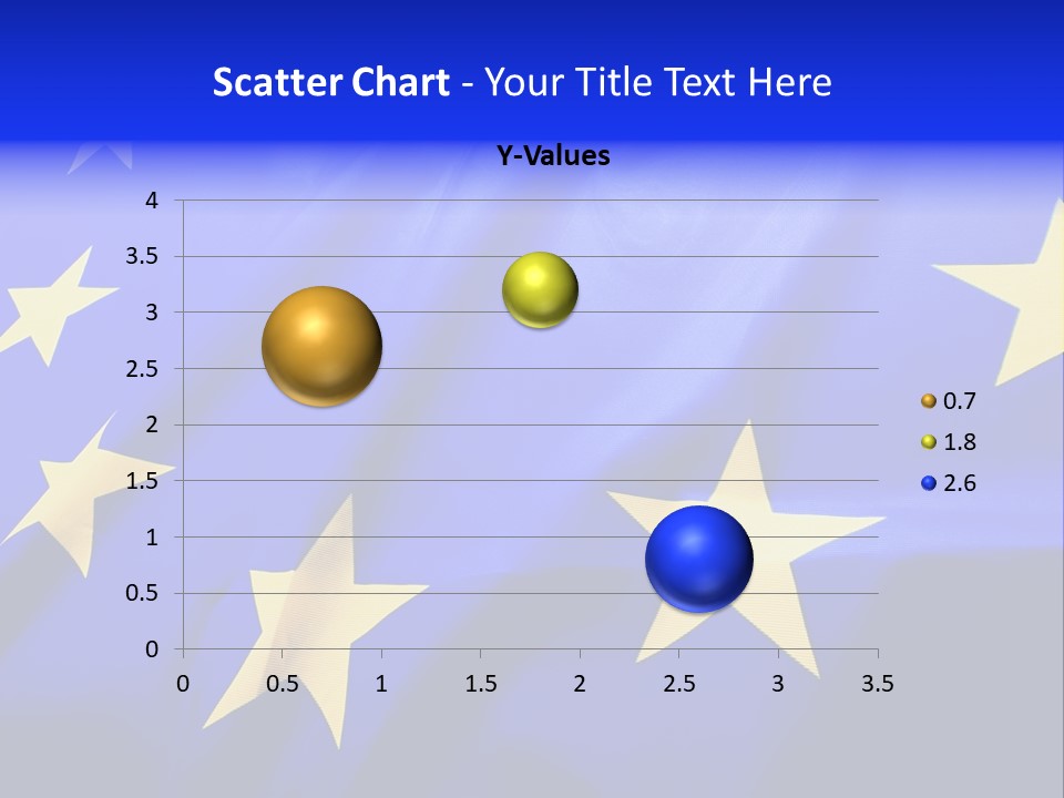 Cloud Textile Flag PowerPoint Template