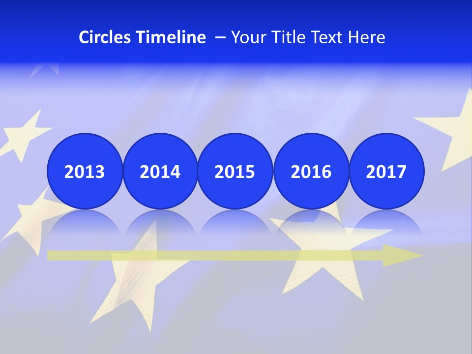 Cloud Textile Flag PowerPoint Template