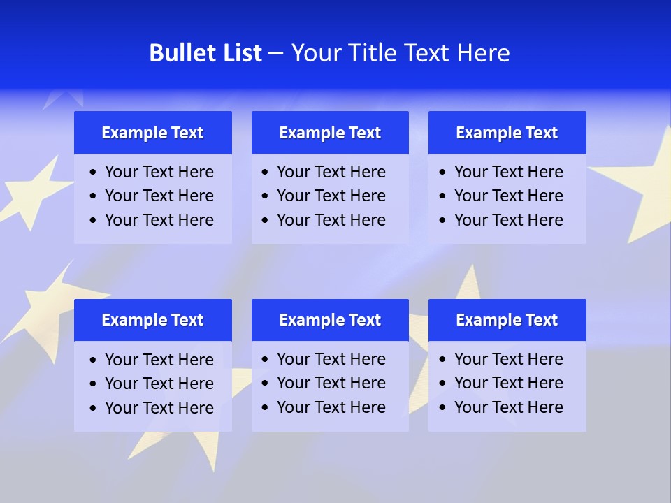 Cloud Textile Flag PowerPoint Template