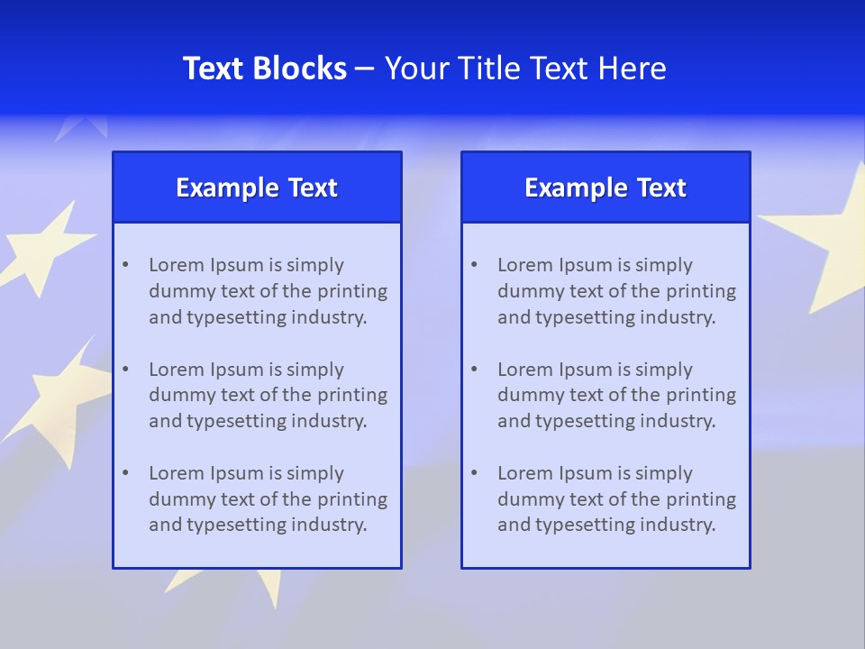 Cloud Textile Flag PowerPoint Template