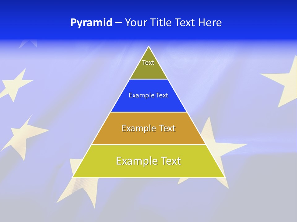 Cloud Textile Flag PowerPoint Template