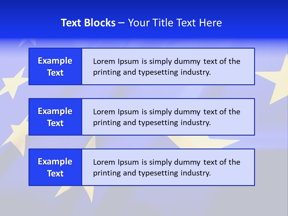 Cloud Textile Flag PowerPoint Template
