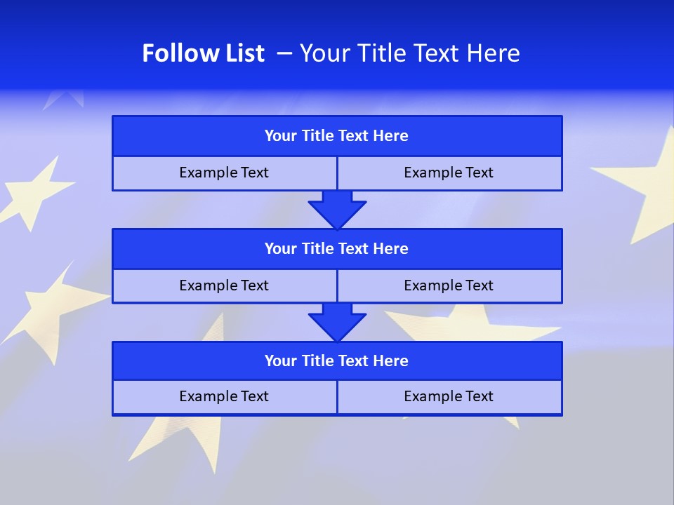 Cloud Textile Flag PowerPoint Template