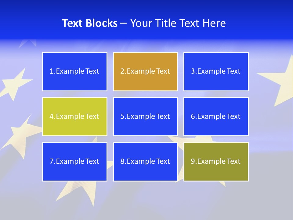 Cloud Textile Flag PowerPoint Template