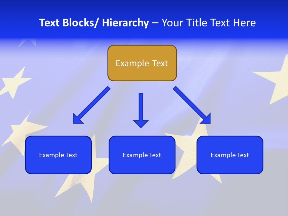 Cloud Textile Flag PowerPoint Template