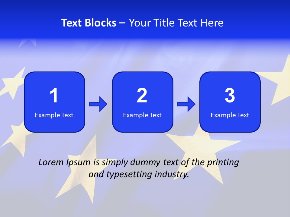 Cloud Textile Flag PowerPoint Template