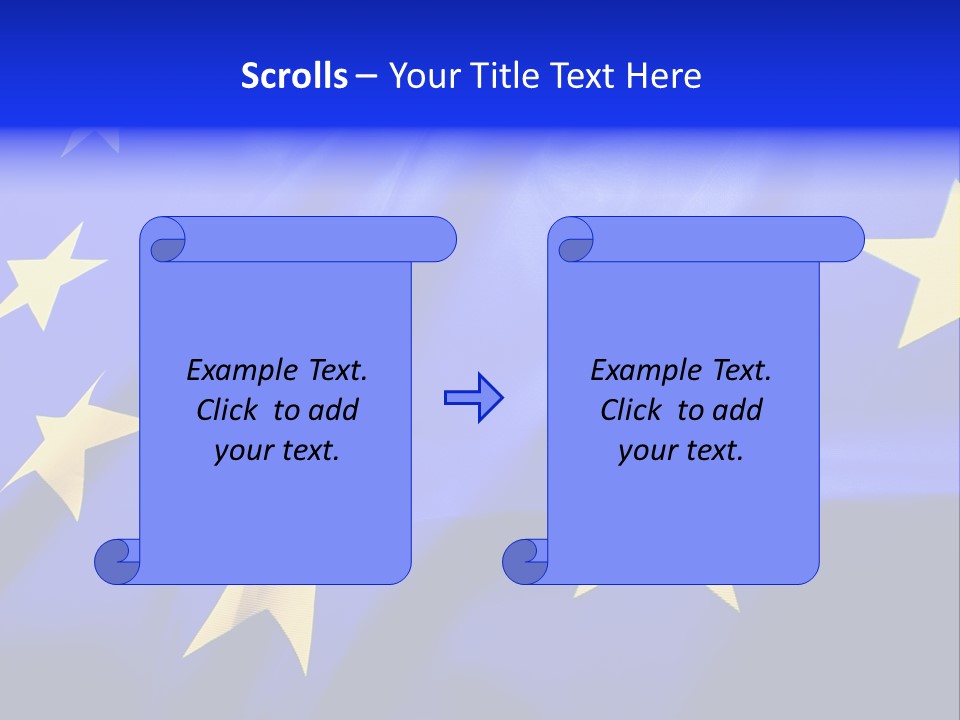 Cloud Textile Flag PowerPoint Template