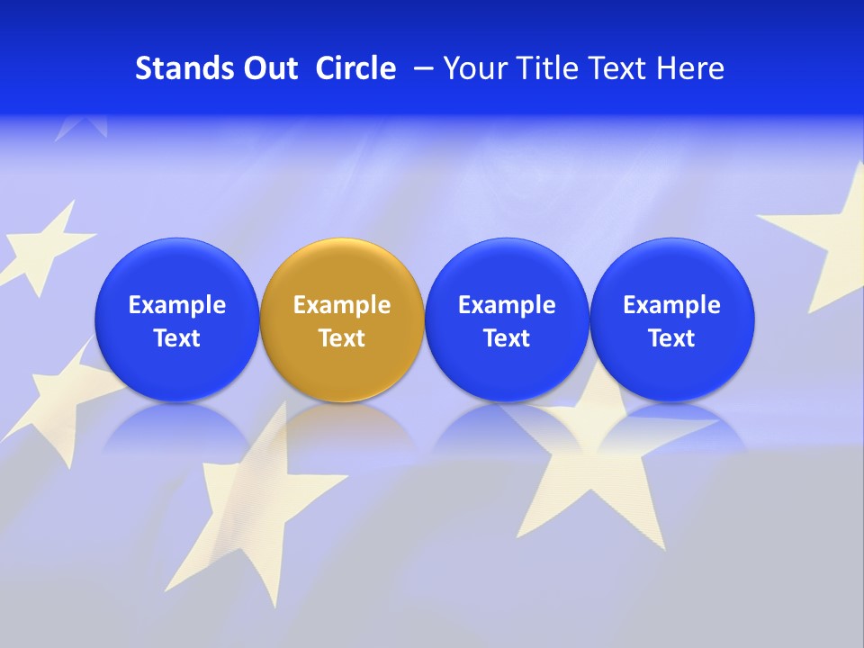 Cloud Textile Flag PowerPoint Template