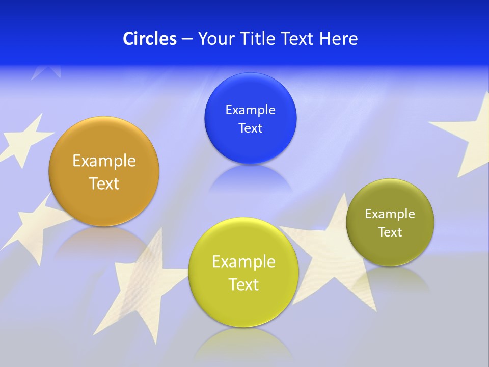 Cloud Textile Flag PowerPoint Template