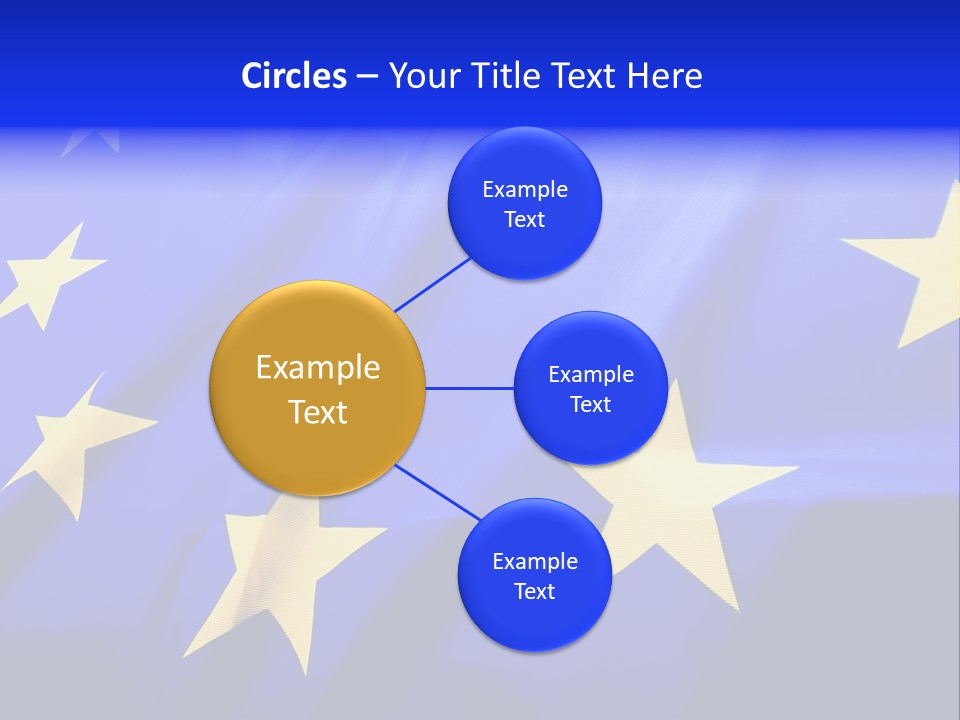 Cloud Textile Flag PowerPoint Template