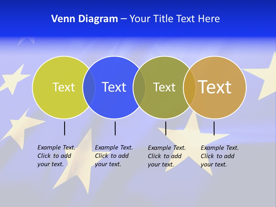 Cloud Textile Flag PowerPoint Template