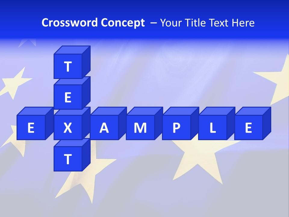 Cloud Textile Flag PowerPoint Template