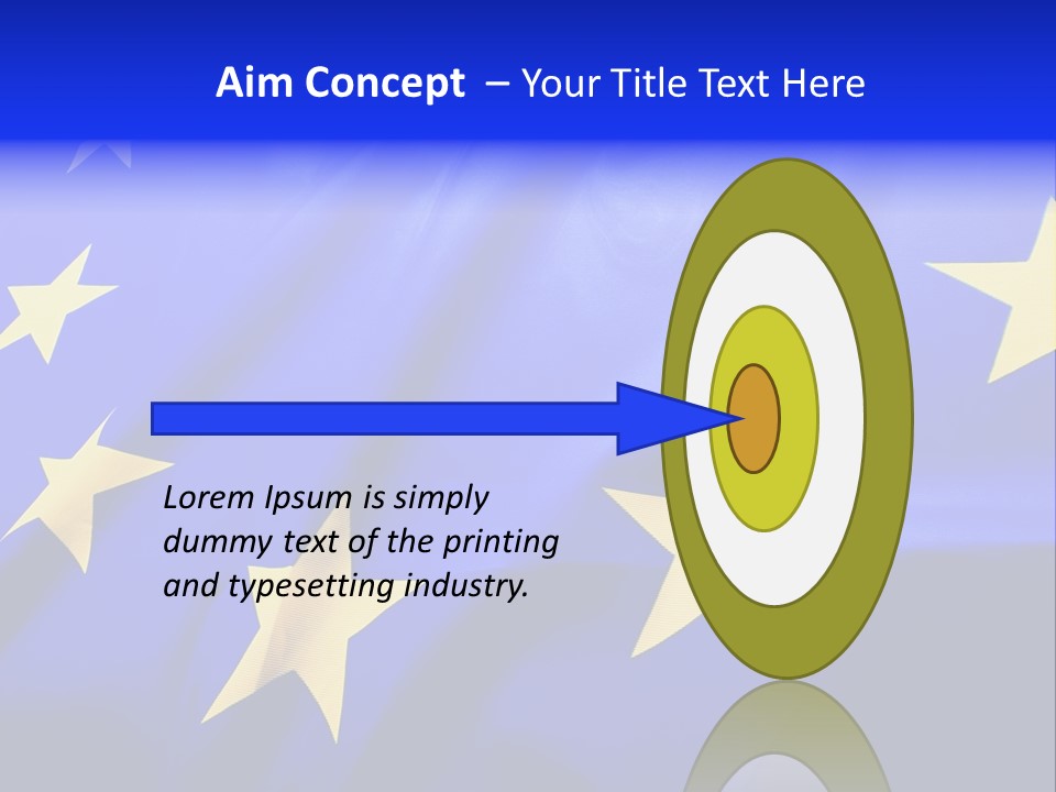 Cloud Textile Flag PowerPoint Template