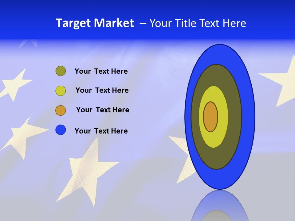 Cloud Textile Flag PowerPoint Template