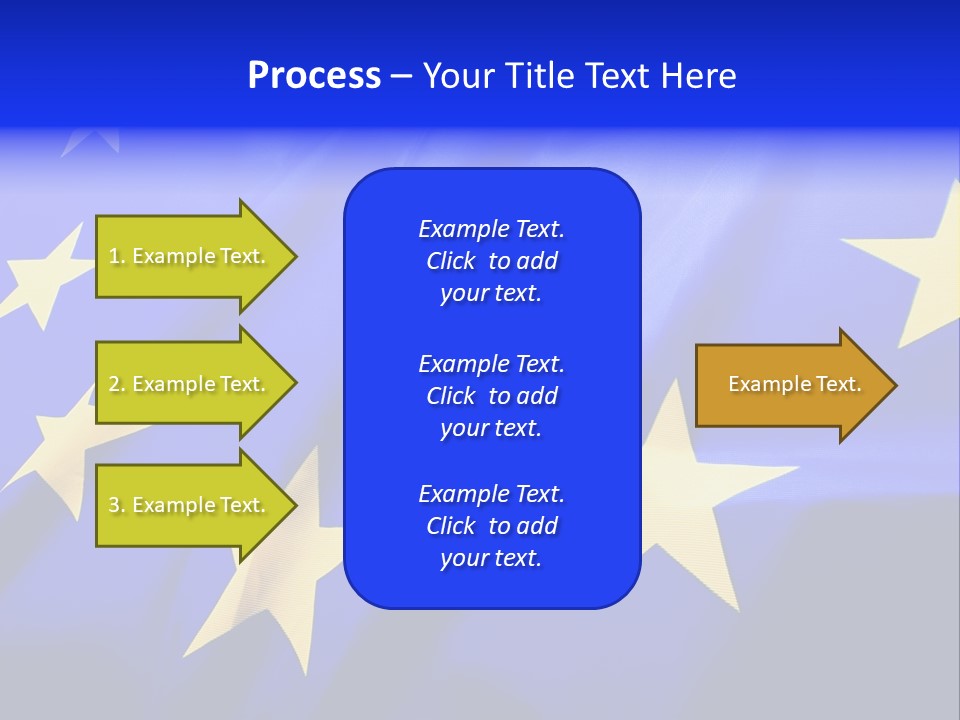 Cloud Textile Flag PowerPoint Template