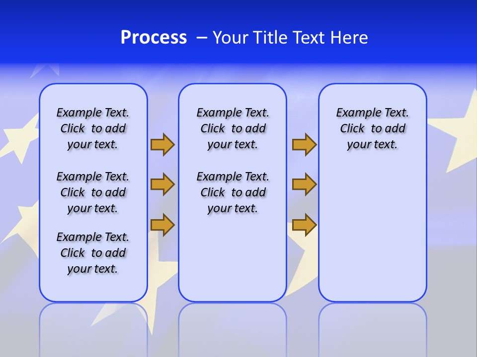 Cloud Textile Flag PowerPoint Template