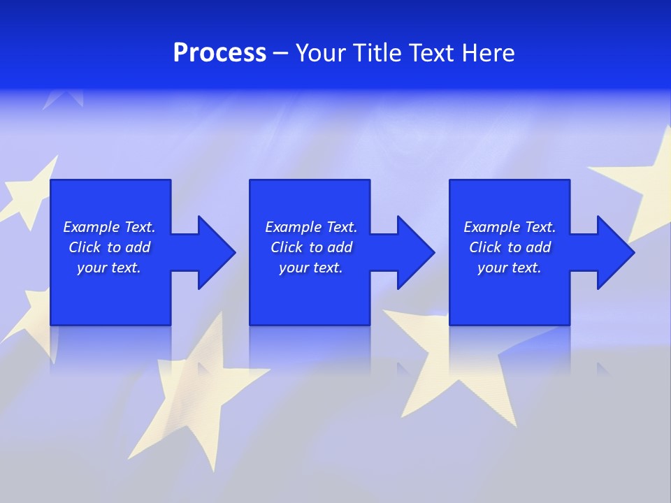 Cloud Textile Flag PowerPoint Template