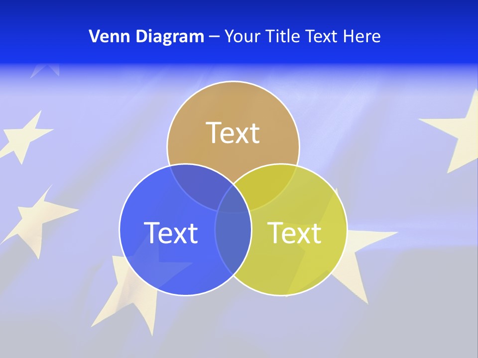 Cloud Textile Flag PowerPoint Template