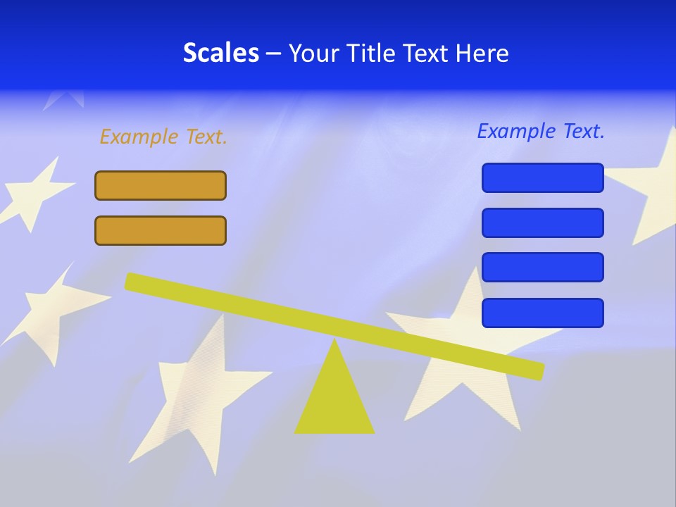 Cloud Textile Flag PowerPoint Template