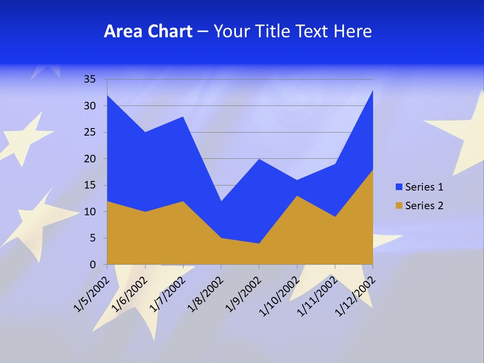 Cloud Textile Flag PowerPoint Template