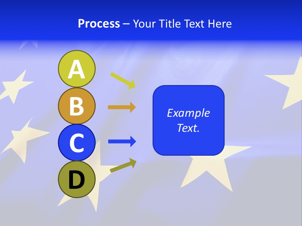 Cloud Textile Flag PowerPoint Template
